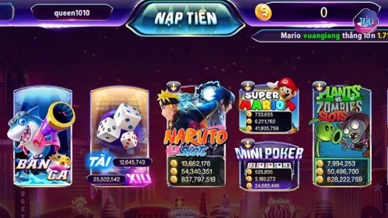 Chúng tôi có đa dạng trò chơi đổi tiền thưởng cho game thủ giải trí